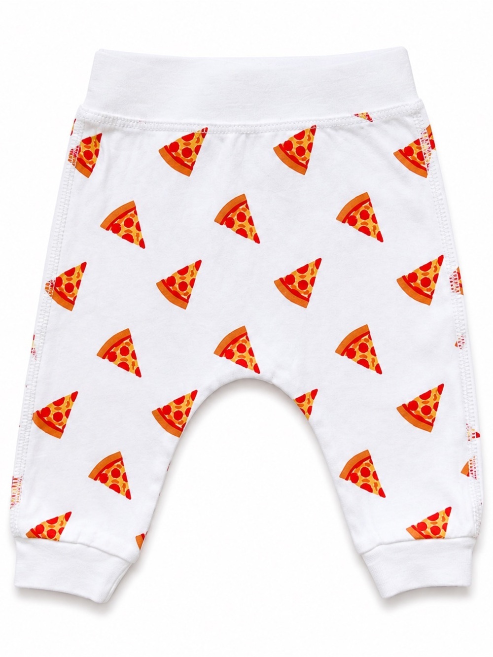 monica + andy Pizza Print 2-Piece Set 3-6 Months 🍕Long Sleeve Bodysuit Pants - Picture 3 of 3